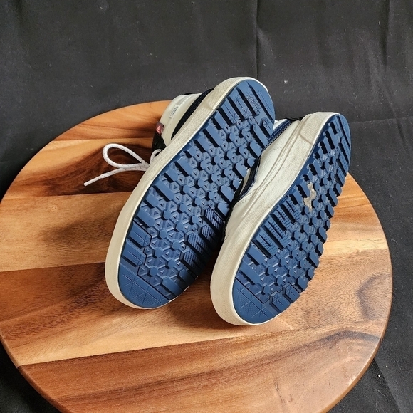 Vans SK8-Hi 2 Varsity Black Blue Marshmallow Shoes Men's Sz 6.5 Women's Sz 8 - Picture 6 of 8